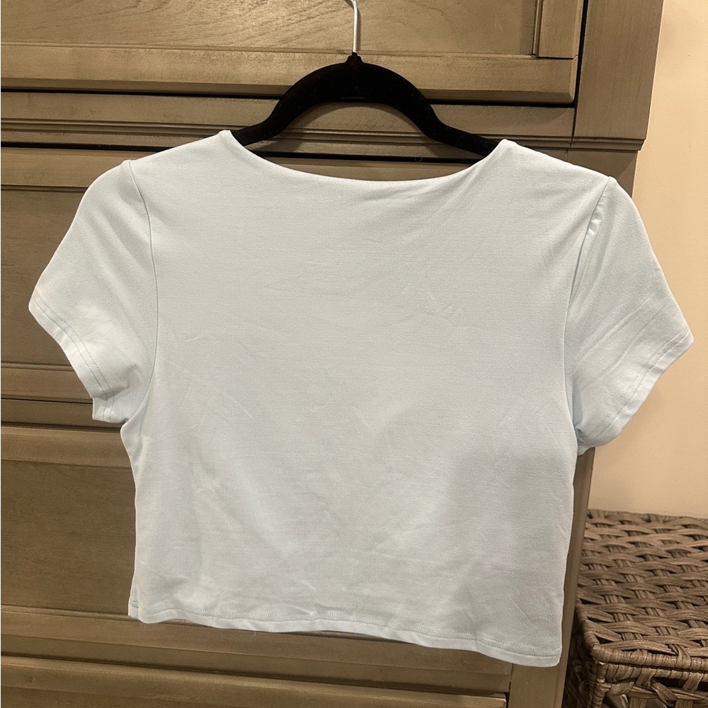 Klassy Network T-Shirt Brami (Crop) Light Blue, Size Large